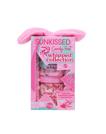 Sunkissed Candy Frost Whipped Bath and Body Gift Set with Headband