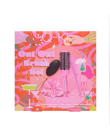 Q-Ki Out-Out 8-piece Brush and Accessories Gift Set