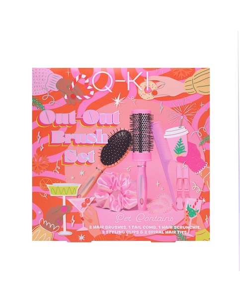 Q-Ki Out-Out 8-piece Brush and Accessories Gift Set