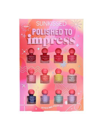 Sunkissed Polished To Impress 12-piece Nail Polish Gift Set