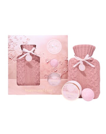 The Kind Edit Hot Water Bottle and Bathing Gift Set