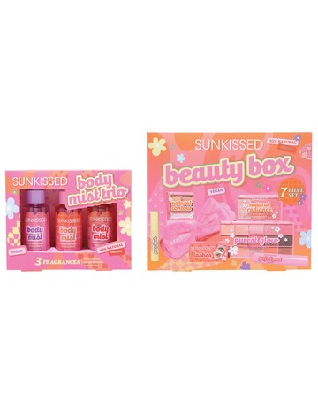 Sunkissed Beauty Box Gift Set and 3pc Body Mist Fragrance Set
