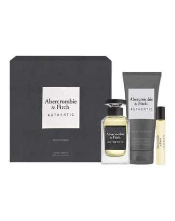 Abercrombie & Fitch Authentic Man Gift Set 100ml EDT-S + 200ml BW + 15ml EDT-S