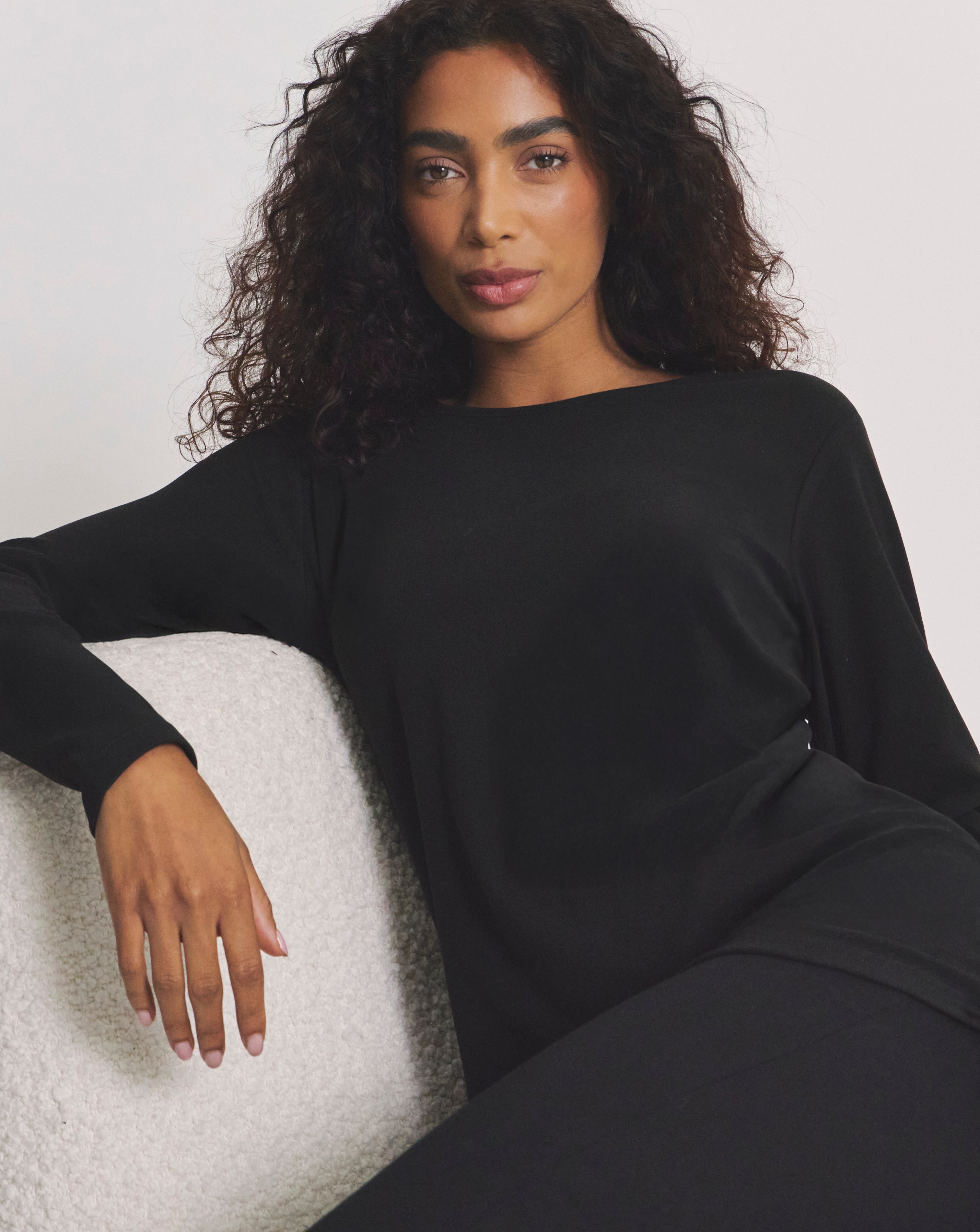 Thermal Brushed Fleece Long Sleeve Top