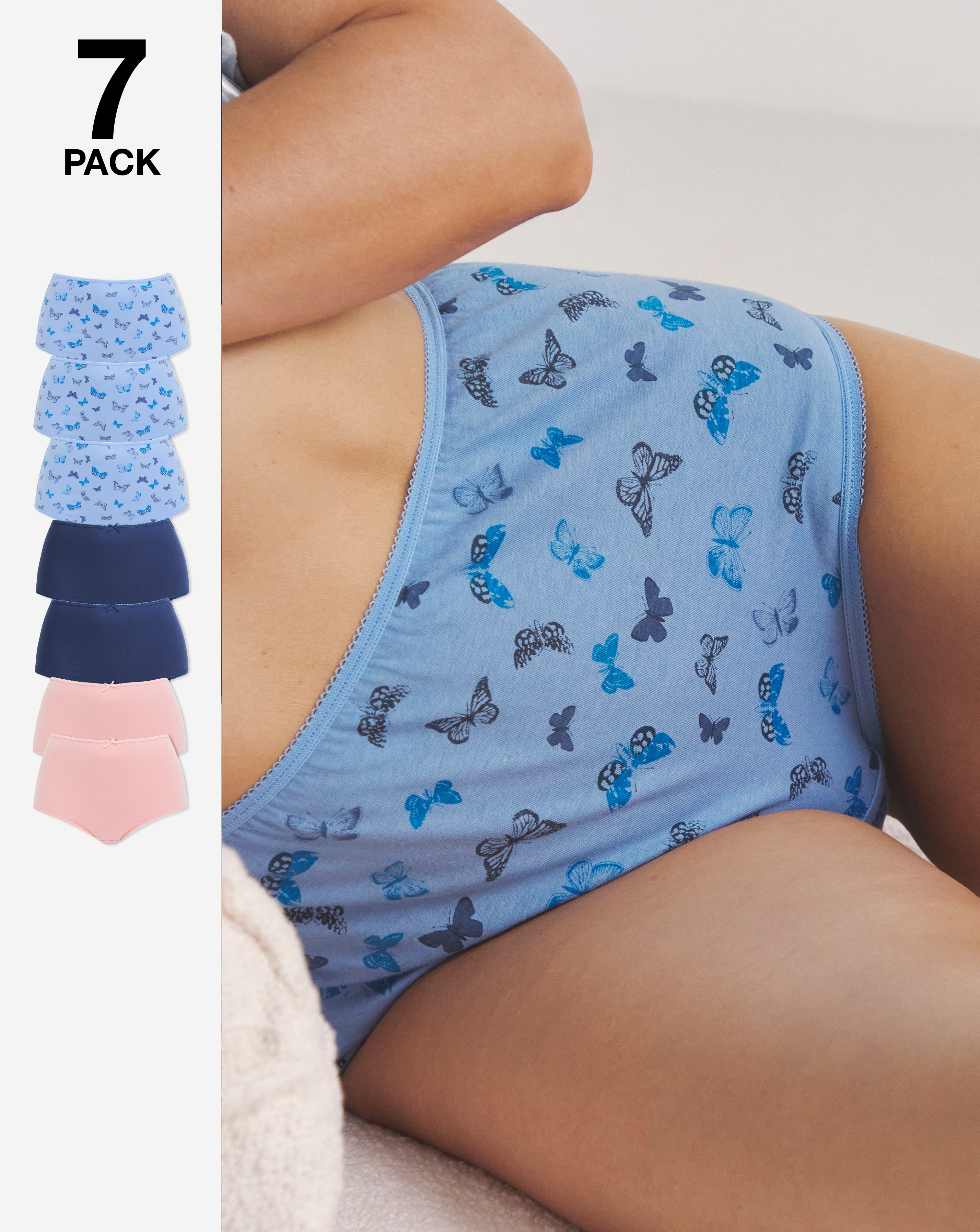 7 Pack Full Fit Brief Butterfly
