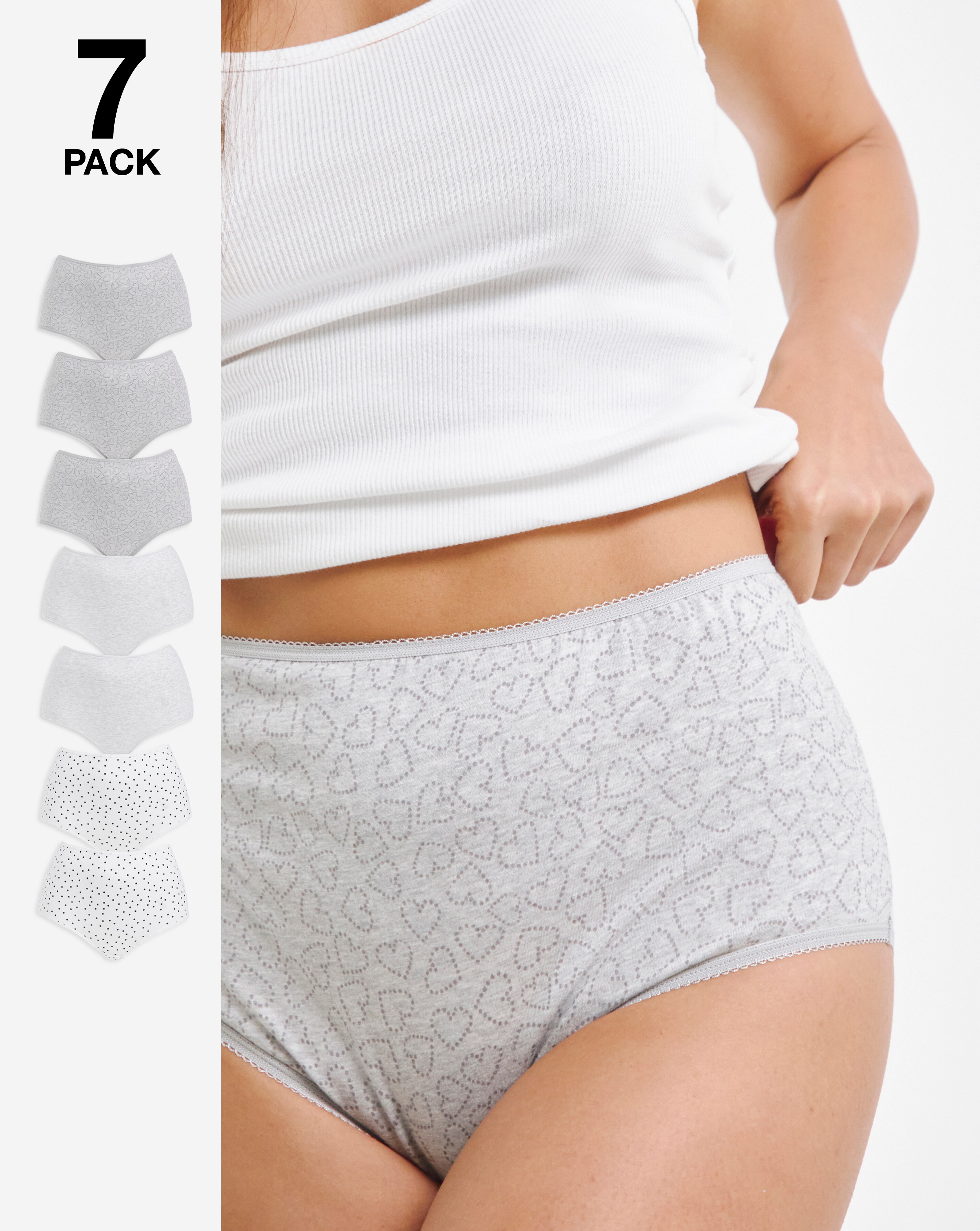 Pretty Secrets 7 Pack Full Fit Brief