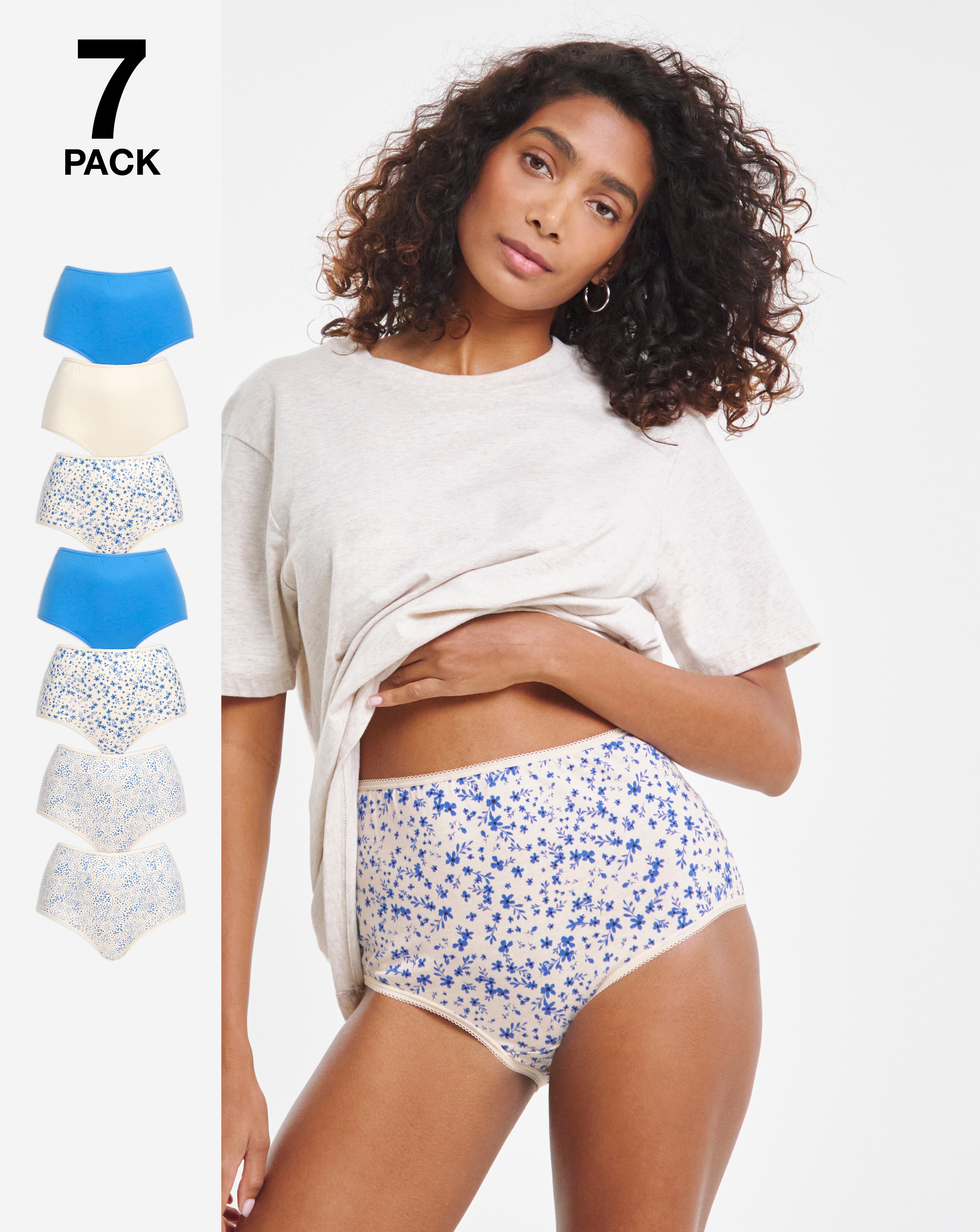 Pretty Secrets 7 Pack Full Fit Brief