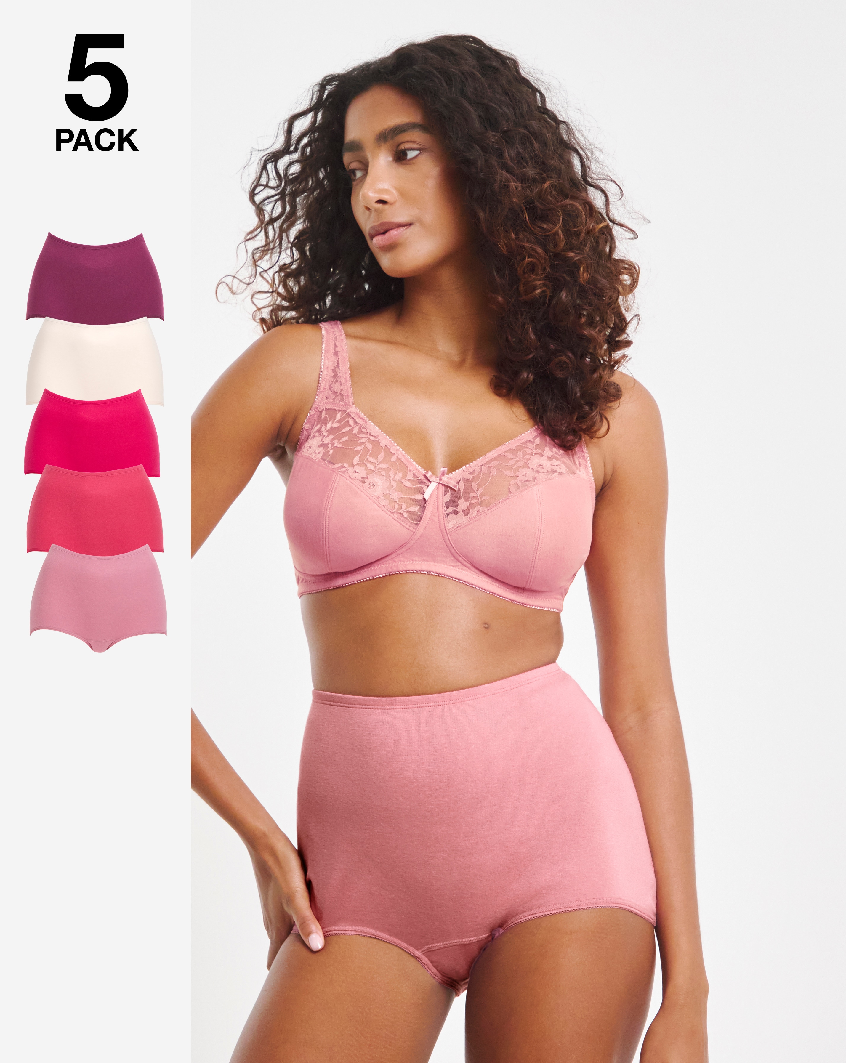 Pretty Secrets 5 Pack Comfort Shorts