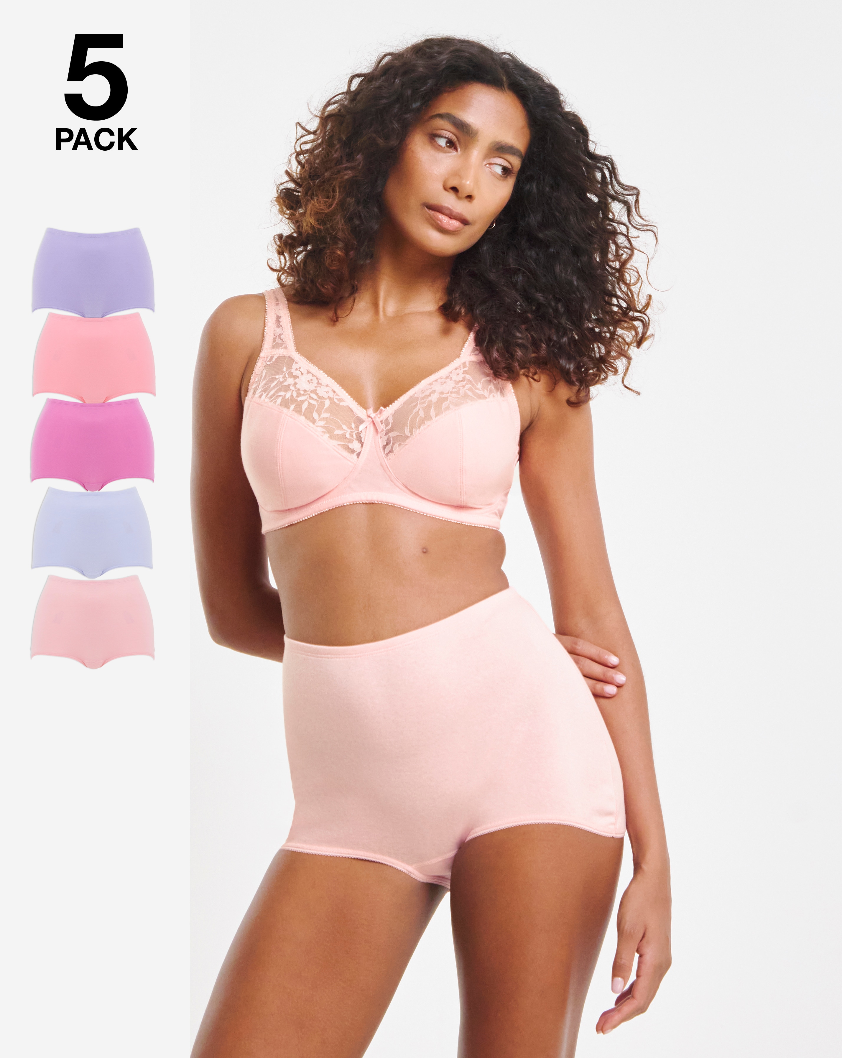 Pretty Secrets 5 Pack Comfort Shorts