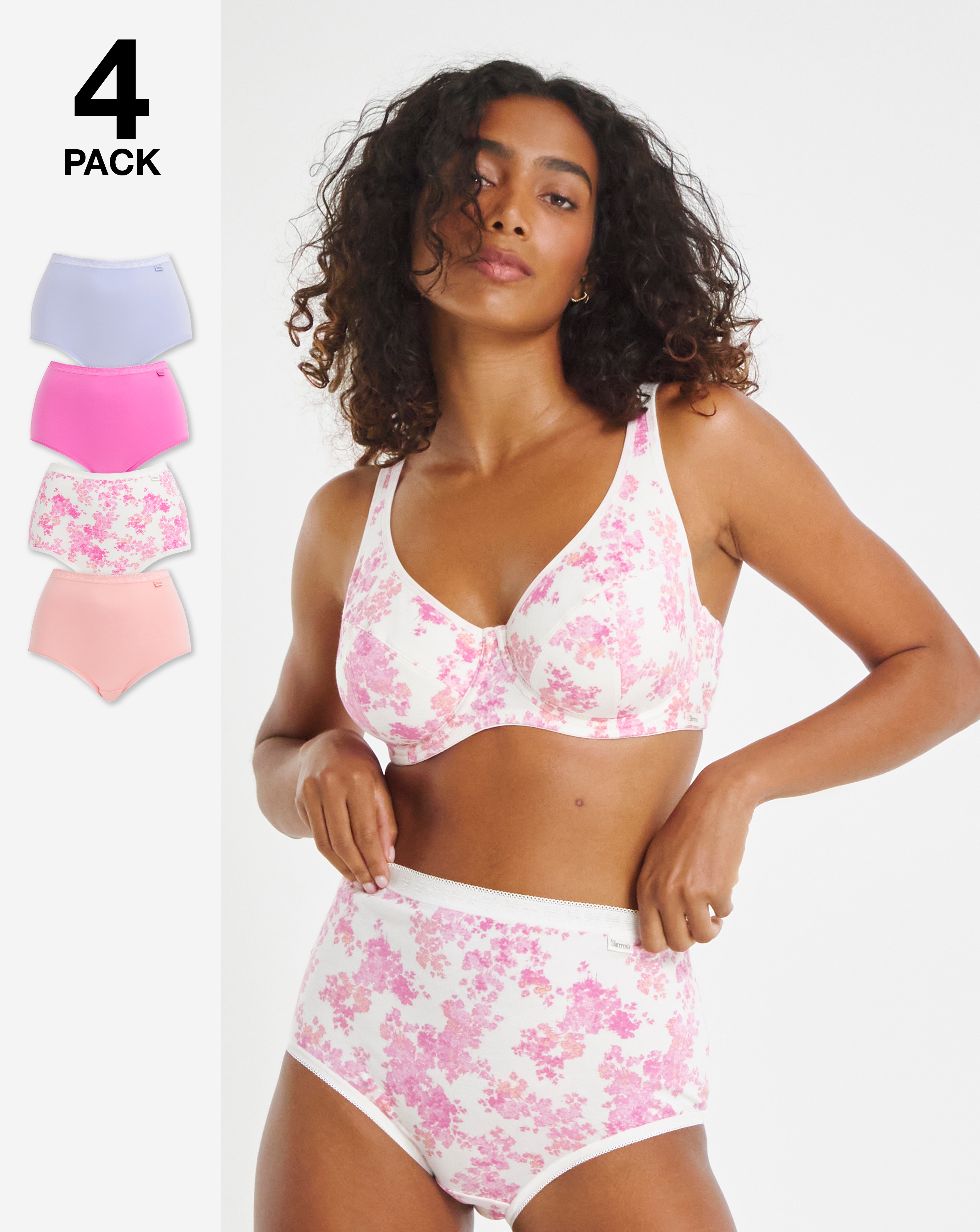 4 Pack Slimma Full Briefs