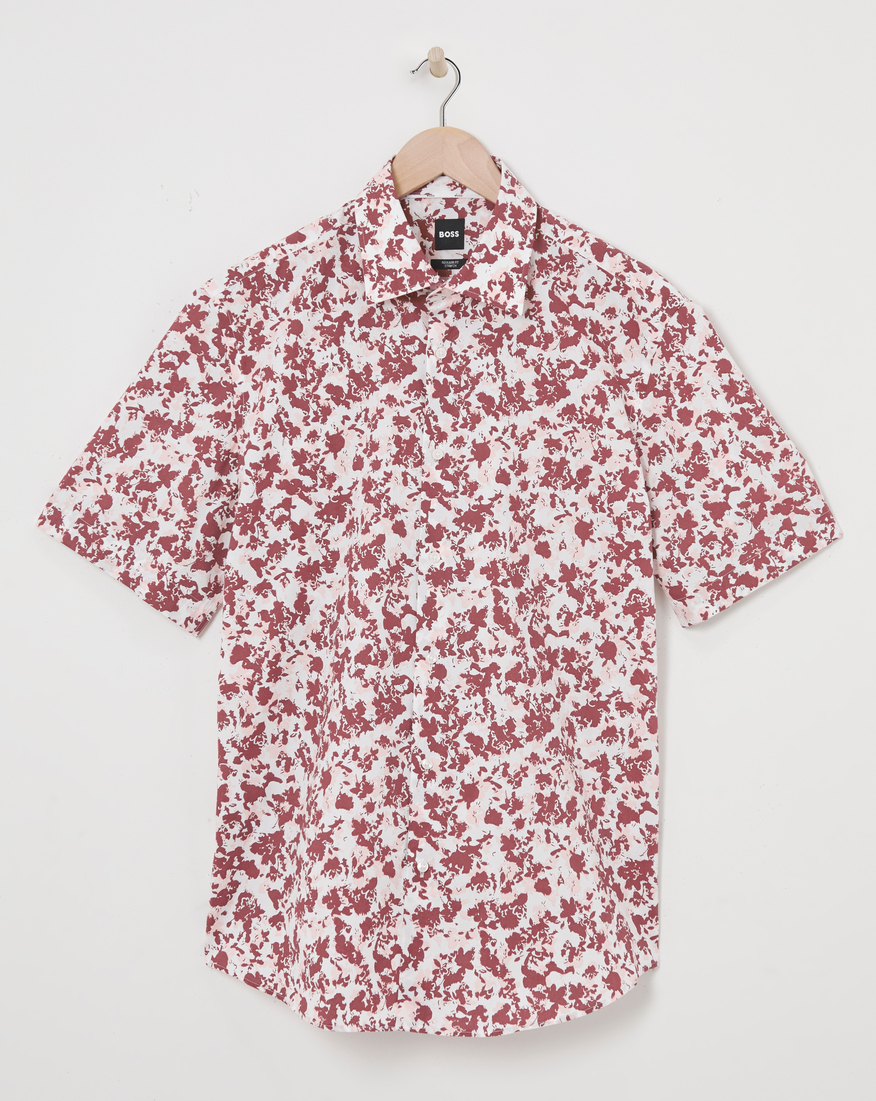 BOSS Floral Printed Short Sleeve Shirt
