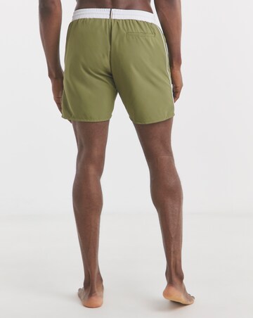 BOSS Starfish Side Stripe Swimshort - Green