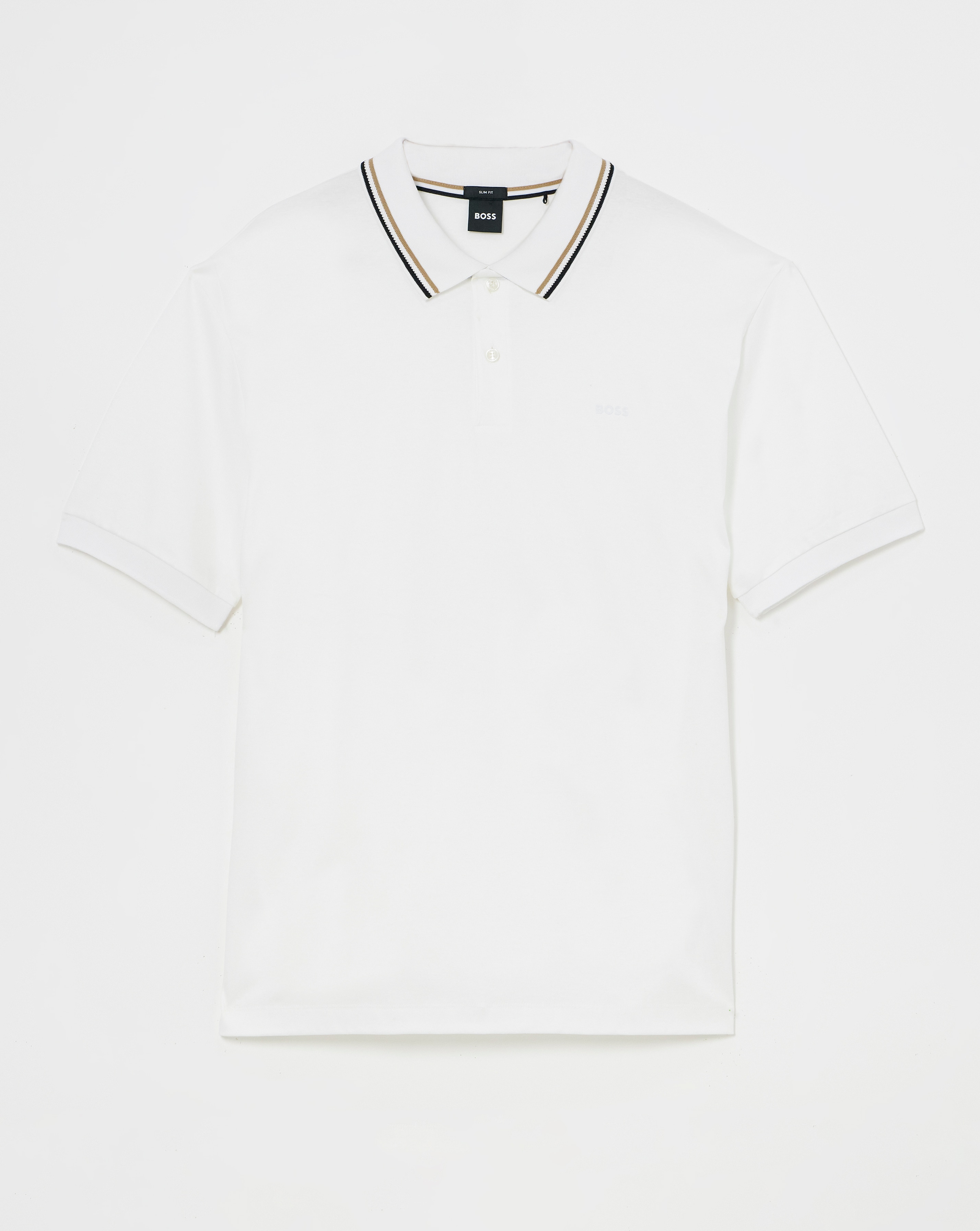 BOSS Tipped Collar Short Sleeve Polo