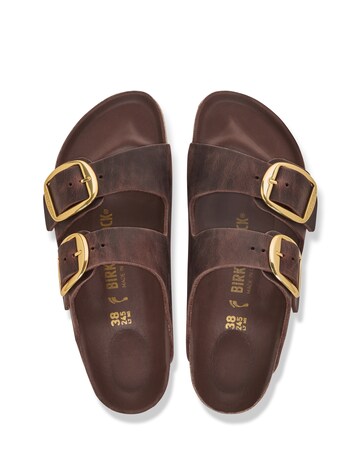 Birkenstock Arizona Big Buckle Oiled Leather Mule Sandals - Standard Fit