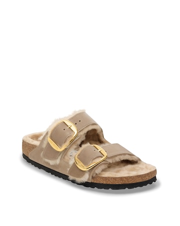 Birkenstock Arizona Big Buckle Shearling Leather Mule Sandals - Standard Fit