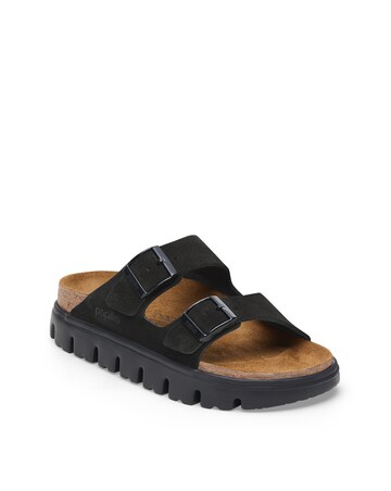 Birkenstock Arizona Platform Suede Leather Mule Sandals - Standard Fit