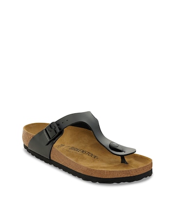 Birkenstock Gizeh Black Patent Sandals - Standard Fit (D)