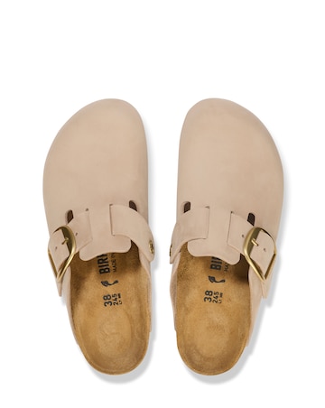 Birkenstock Boston Sandcastle Nubuck Big Buckle Sandals - Standard Fit (D)