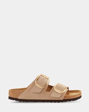 Birkenstock Arizona Sandcastle Nubuck Big Buckle Sandals - Standard Fit (D)