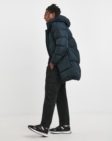 BOSS Long Padded Coat - Dark Blue