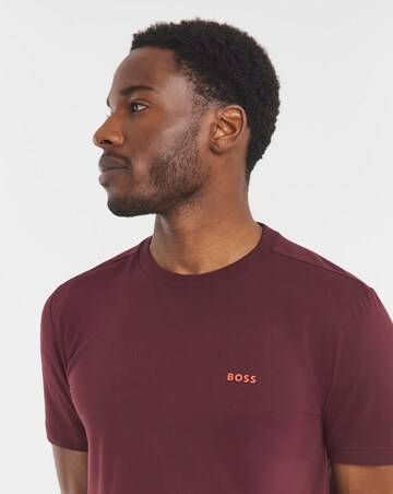 BOSS Short Sleeve Chest Logo T-Shirt - Burgundy