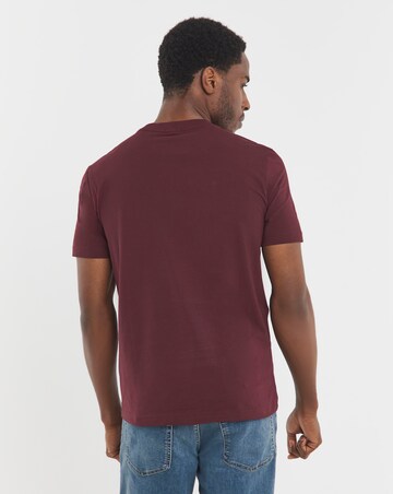 BOSS Short Sleeve Chest Logo T-Shirt - Burgundy