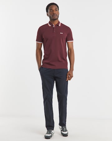 BOSS Classic Short Sleeve Paddy Polo - Burgundy