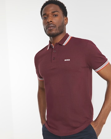 BOSS Classic Short Sleeve Paddy Polo - Burgundy