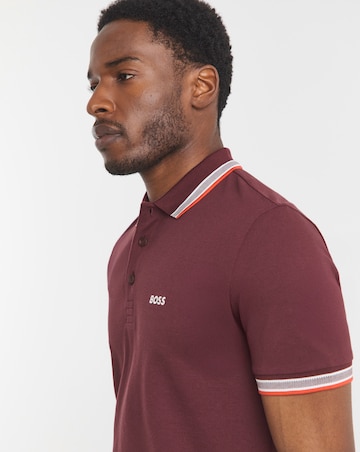 BOSS Classic Short Sleeve Paddy Polo - Burgundy