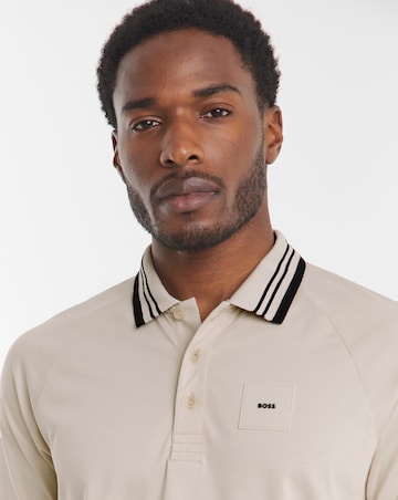 BOSS Short Sleeve Paddy Rib Polo - Beige