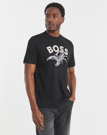 BOSS Short Sleeve Scorpion T-Shirt - Black