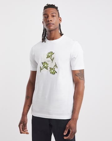 BOSS Short Sleeve Floral Graphic T-Shirt - White