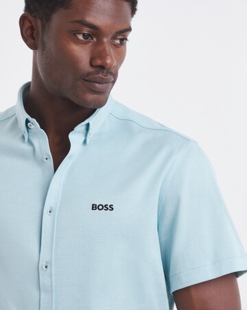 BOSS Classic Short Sleeve Motion Shirt - Light Blue