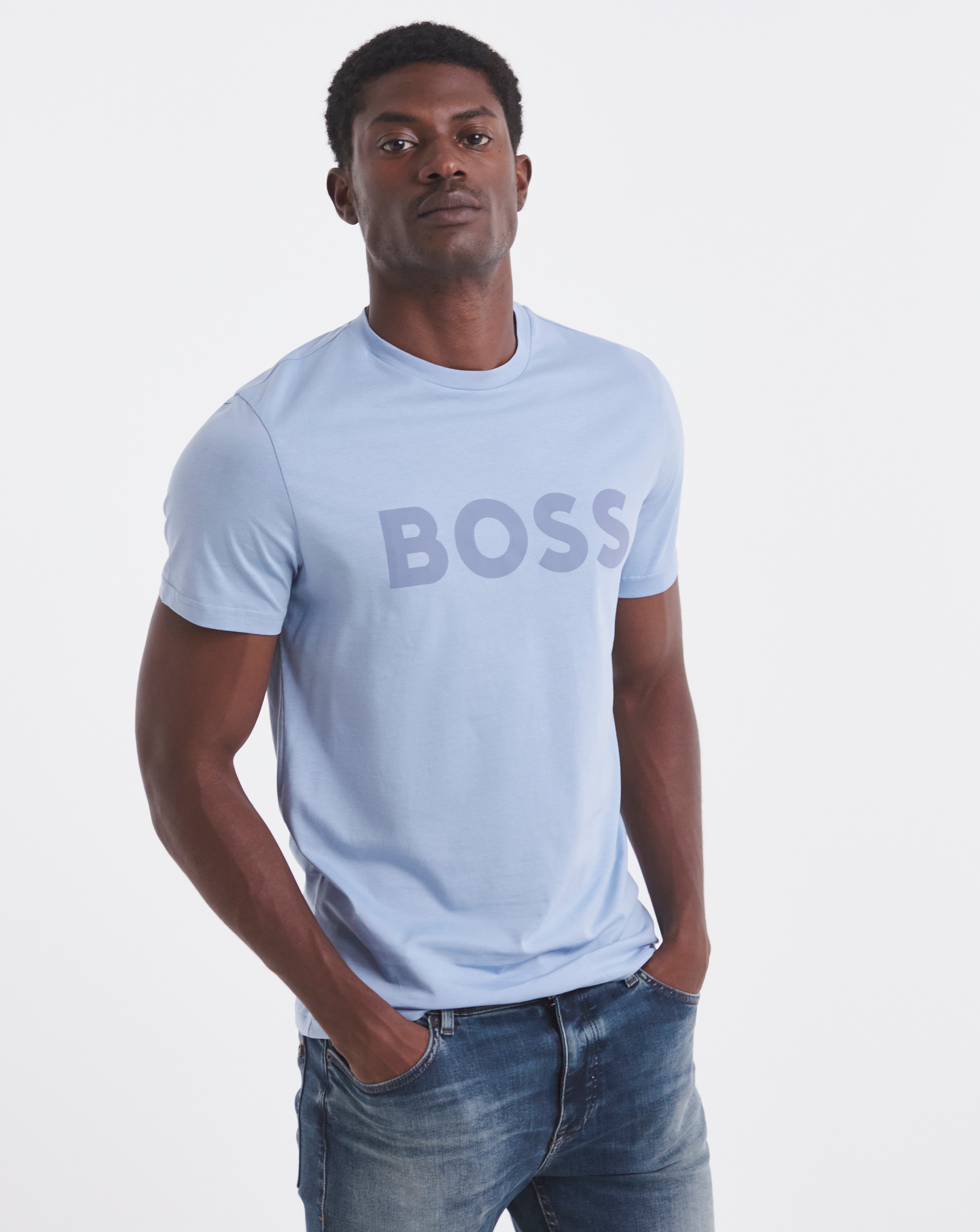 BOSS Classic Logo T-Shirt - Blue