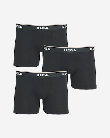 BOSS 3 Pack Power Boxer Brief - Black