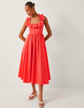 Monsoon Maria Ruffle Midi Dress