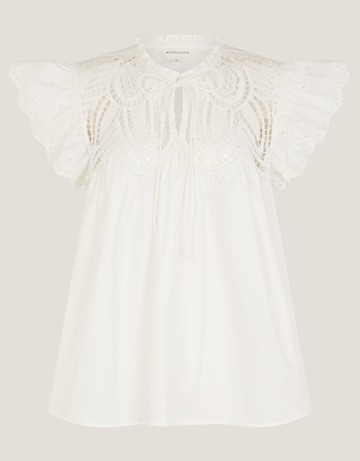 Monsoon Zadie Broderie Frill Top