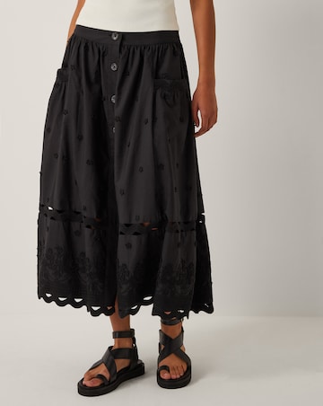 Monsoon Esme Floral Midi Skirt
