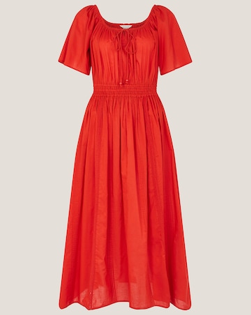 Monsoon Lane Pintuck Lace Midi Dress