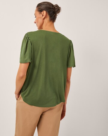 Monsoon Lisa Embroidered Lace T-Shirt