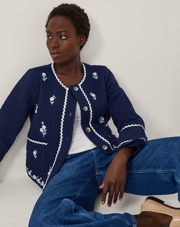Monsoon Evie Floral Quilted Jacket
