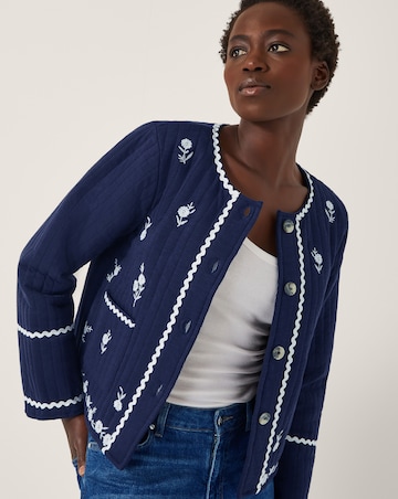 Monsoon Evie Floral Quilted Jacket