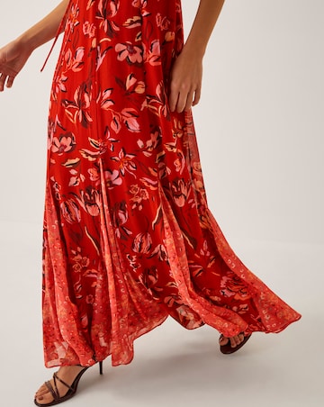 Monsoon Tallie Floral Cape Maxi Dress