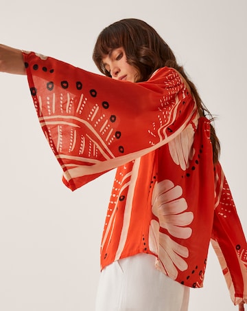 Monsoon Nara Print Bardot Top