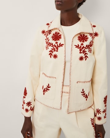 Monsoon Emilia Floral Embroidered Jacket