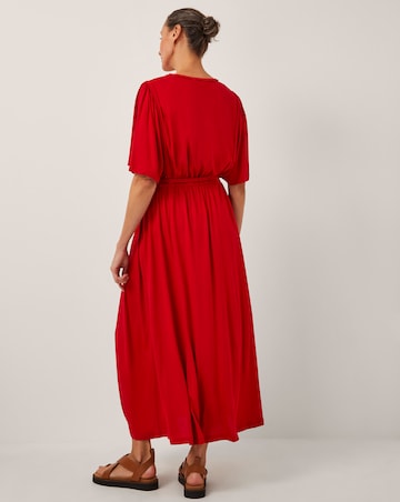 Monsoon Paula Braided Jersey Midi Dress