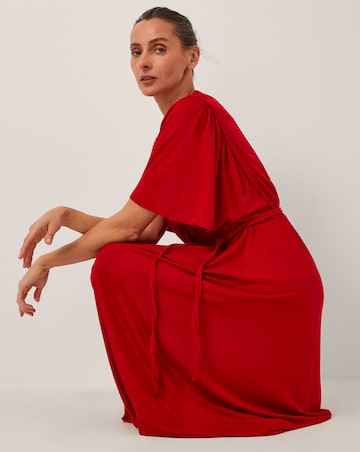 Monsoon Paula Braided Jersey Midi Dress