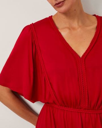 Monsoon Paula Braided Jersey Midi Dress