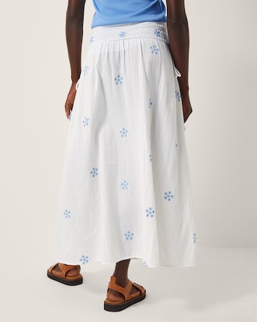 Monsoon Daisy Floral Midi Skirt