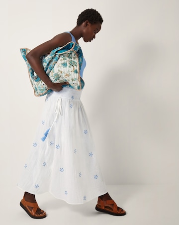 Monsoon Daisy Floral Midi Skirt